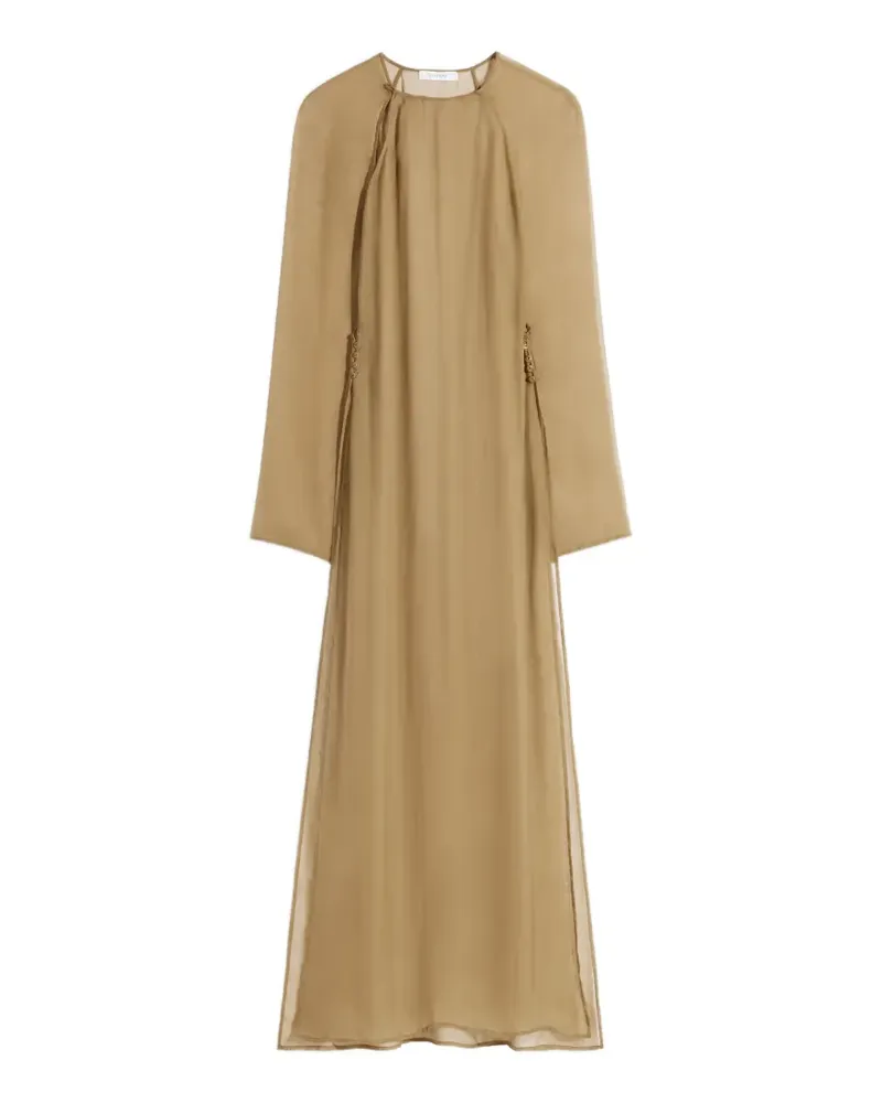 Christophe Lemaire Maxikleid mit seitlichem Schlitz - Nude Nude