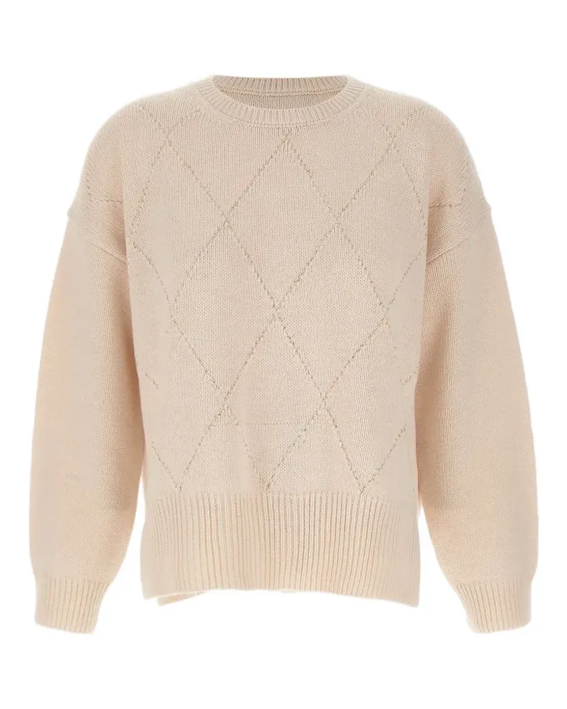 Kaos sequin check jumper - Nude Nude