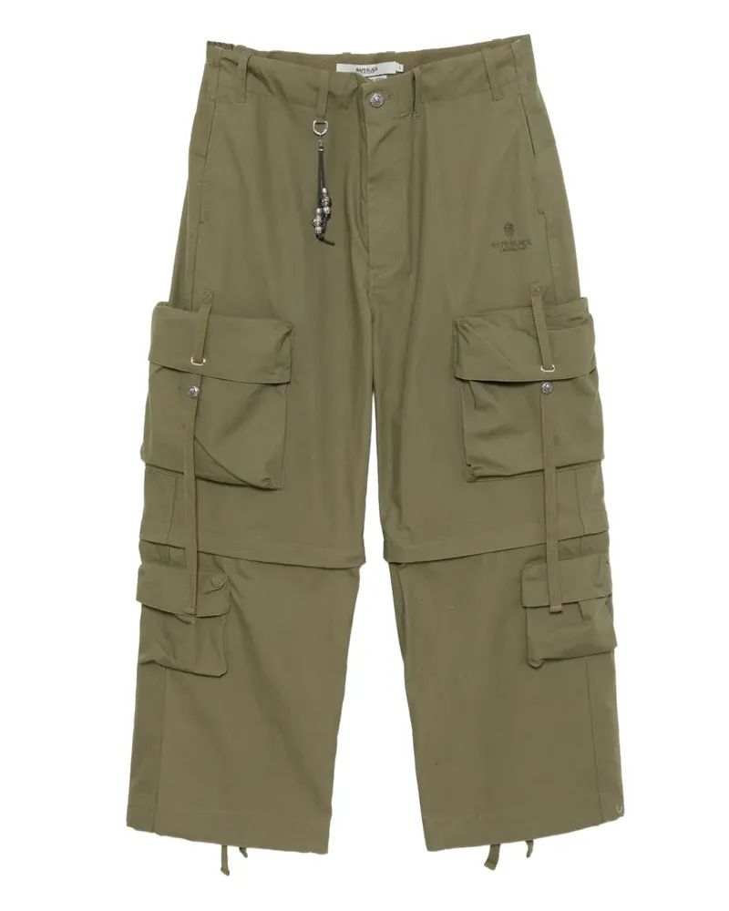 BAPE Cargohose mit weitem Bein - Grün Grün