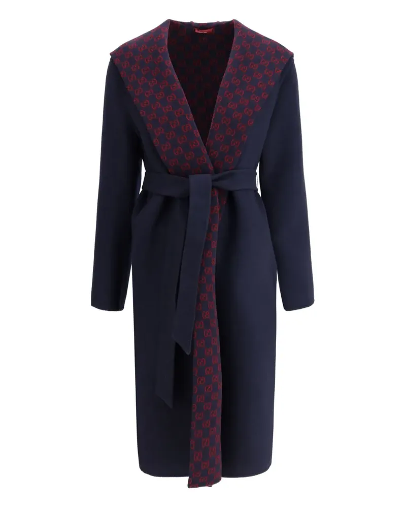 Gucci Wendbarer Kapuzenmantel - Blau Blau