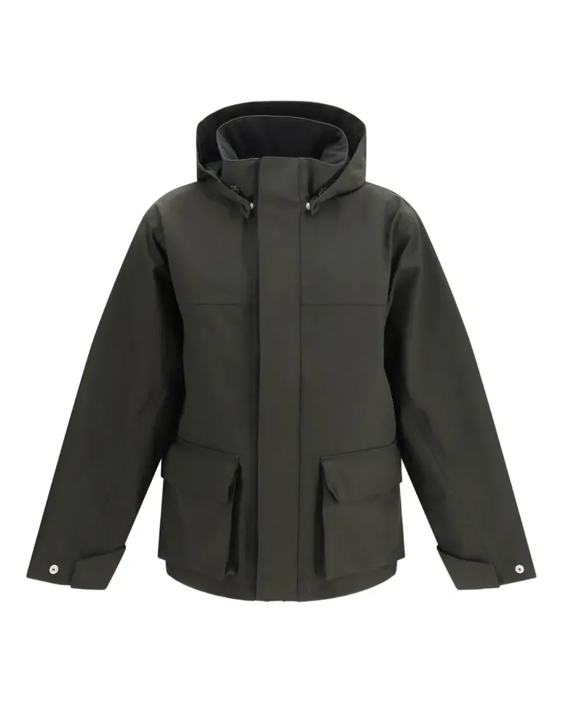 GR10K 80000 2L hooded multi-pocket jacket - Grau Grau