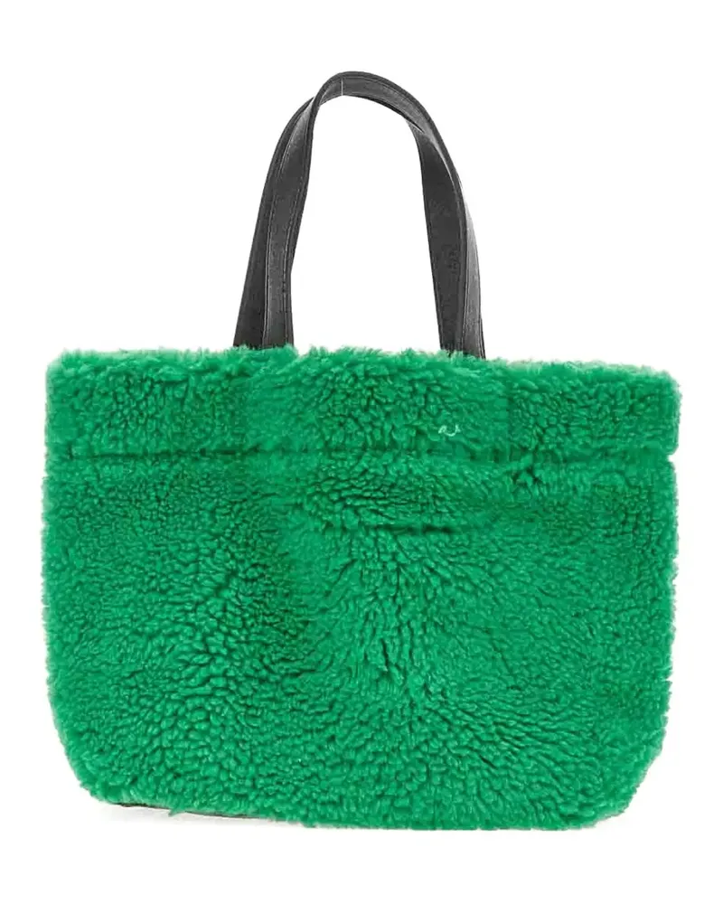 STAND textured tote bag - Grün Grün