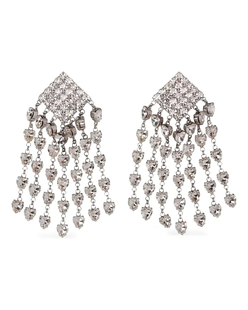 Alessandra Rich crystal-embellished earrings - Silber Silber