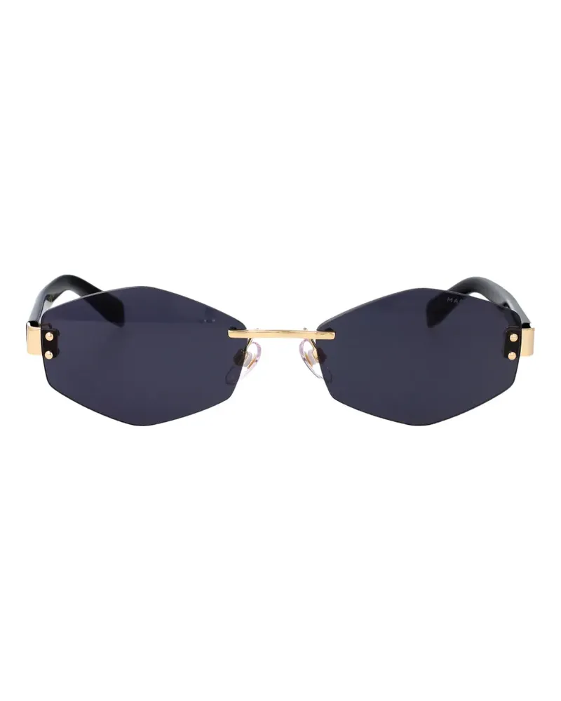 Marc Jacobs Sonnenbrille mit geometrischem Gestell - Schwarz Schwarz