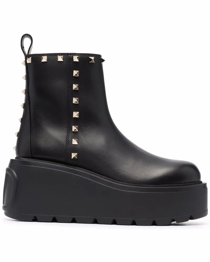 Valentino Garavani Uniqueform Stiefeletten 85mm - Schwarz Schwarz
