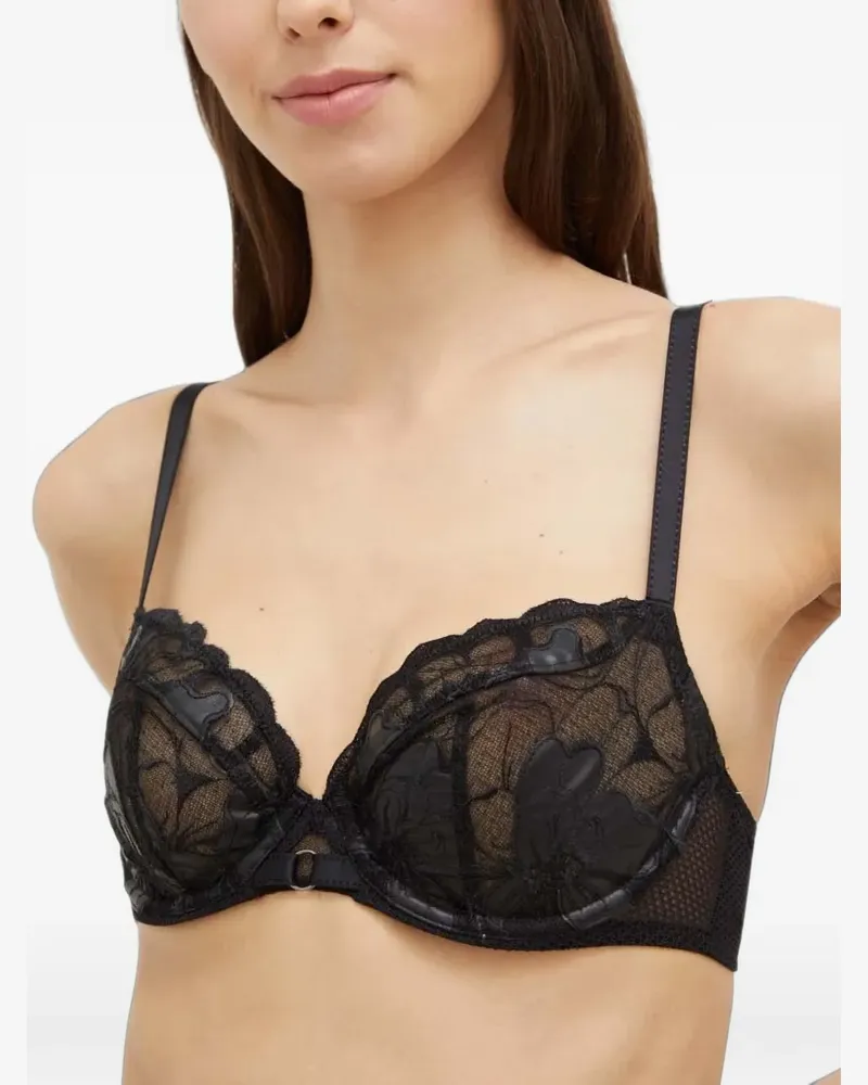 Chantelle BH mit Blumenspitze - Schwarz Schwarz