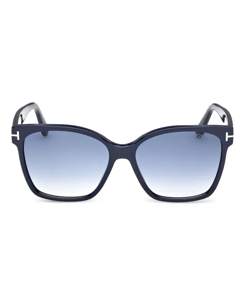 Tom Ford Sonnenbrille mit eckigem Gestell - Blau Blau