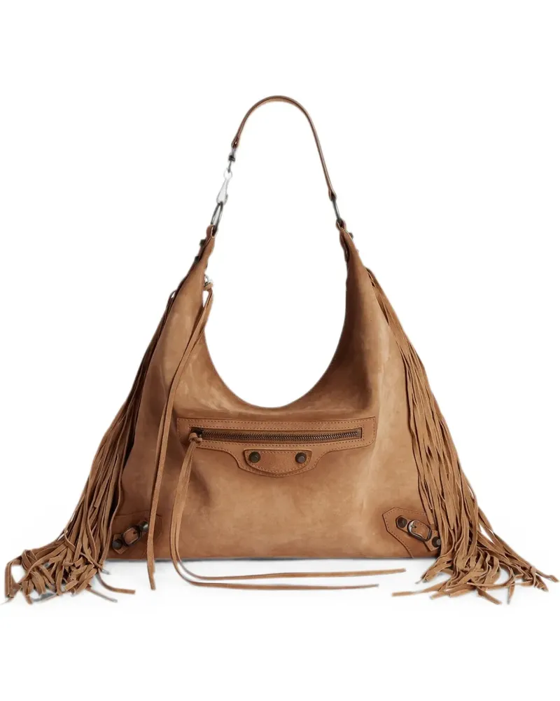 Balenciaga Mittelgroße Le City Tasche in der Farbe Camel - Braun Braun