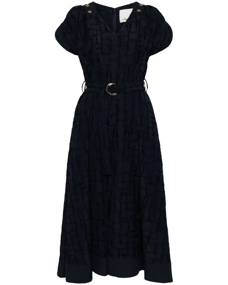 3.1 phillip lim Kleid mit Karomuster - Blau Blau