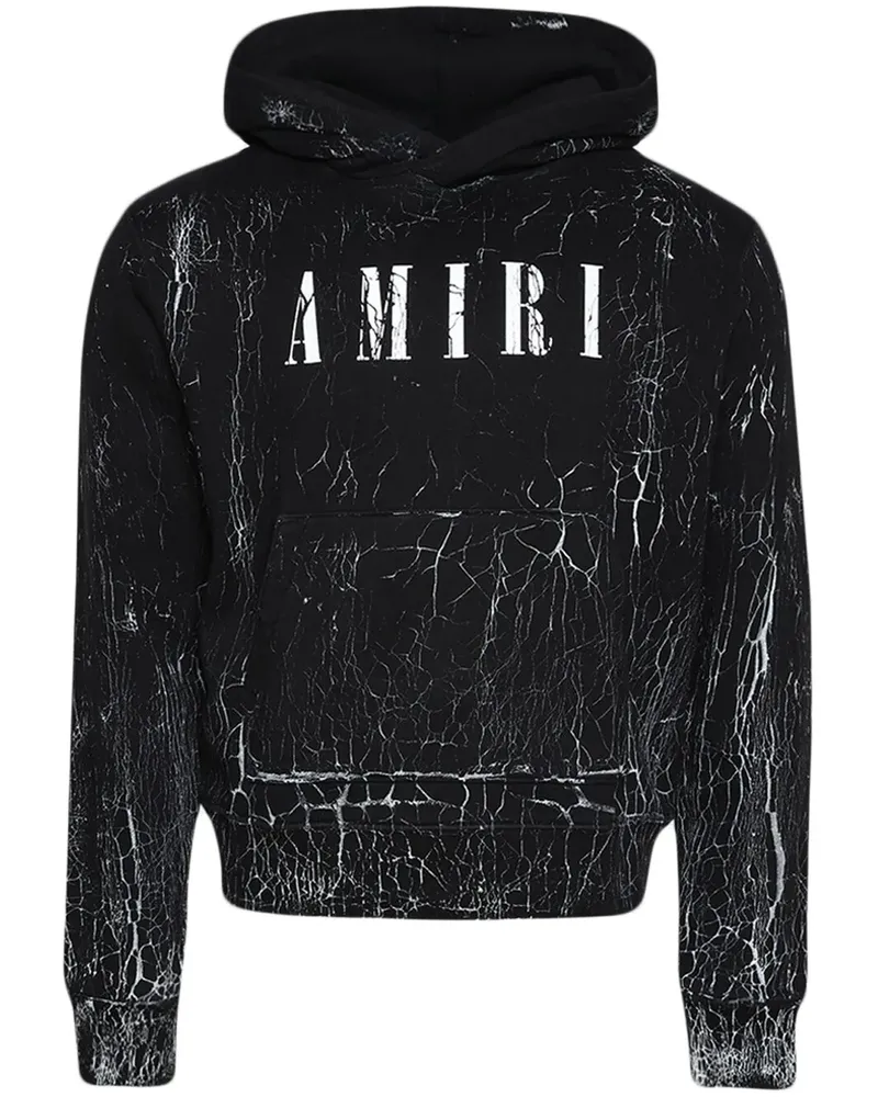 Amiri Hoodie mit Risseffekt - Schwarz Schwarz