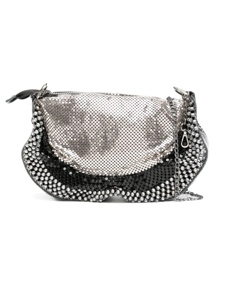 MADISON.MAISON Raquel Mesh-Umhängetasche - Silber Silber