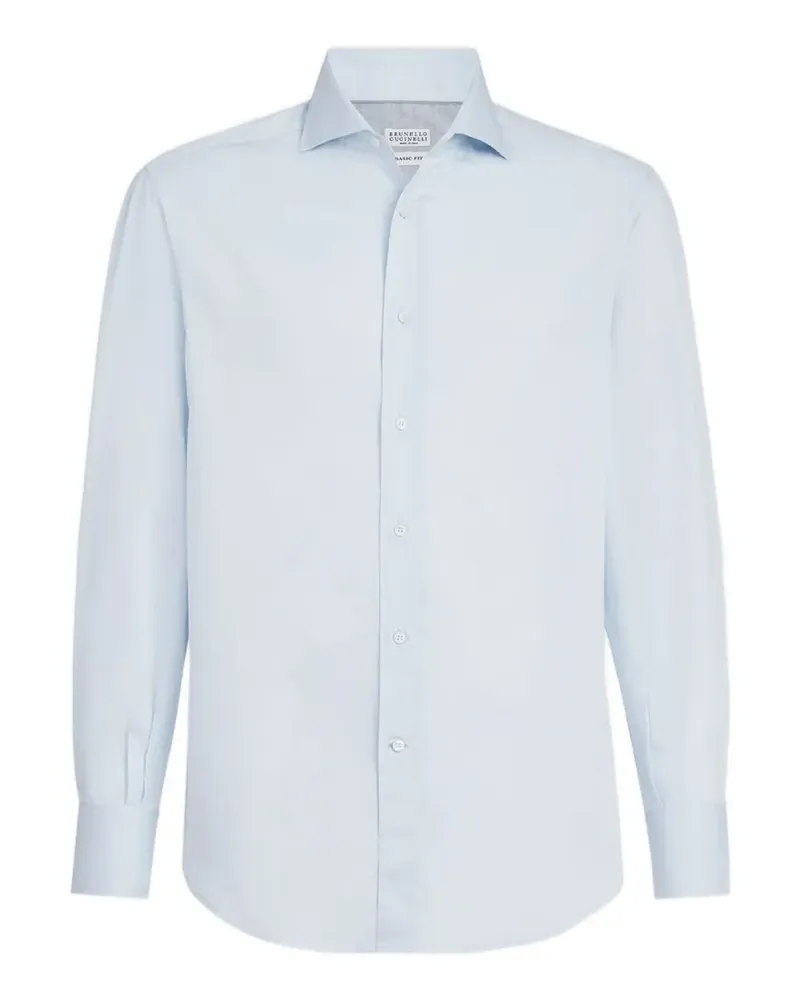Brunello Cucinelli Klassisches Hemd - Blau Blau
