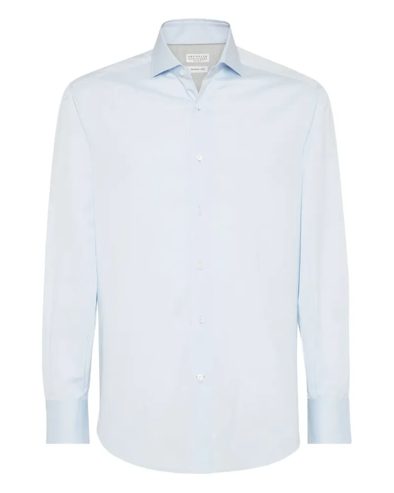 Brunello Cucinelli Klassisches Hemd - Blau Blau