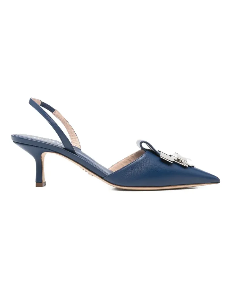 Rodo buckle-detail slingback pumps - Blau Blau