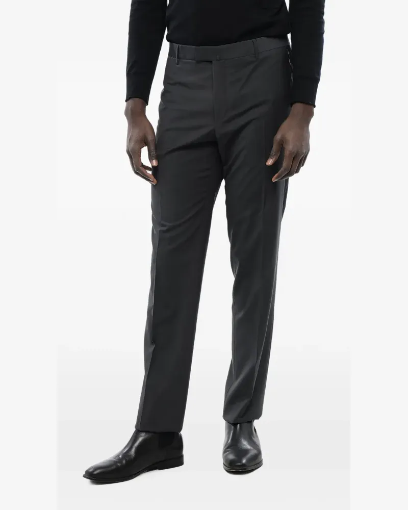 Corneliani exposed-seam tailored trousers - Grau Grau
