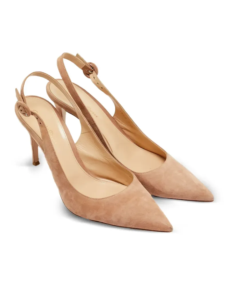 Gianvito Rossi Spitze Slingback-Pumps - Nude Nude