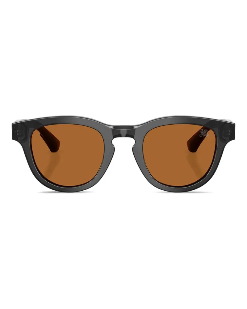 Burberry Sonnenbrille mit rundem Gestell - Grau Grau