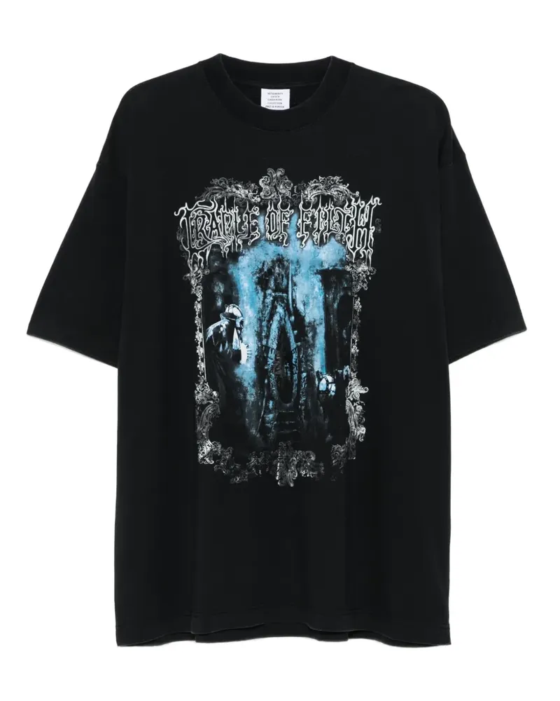 VETEMENTS graphic-print T-shirt - Schwarz Schwarz