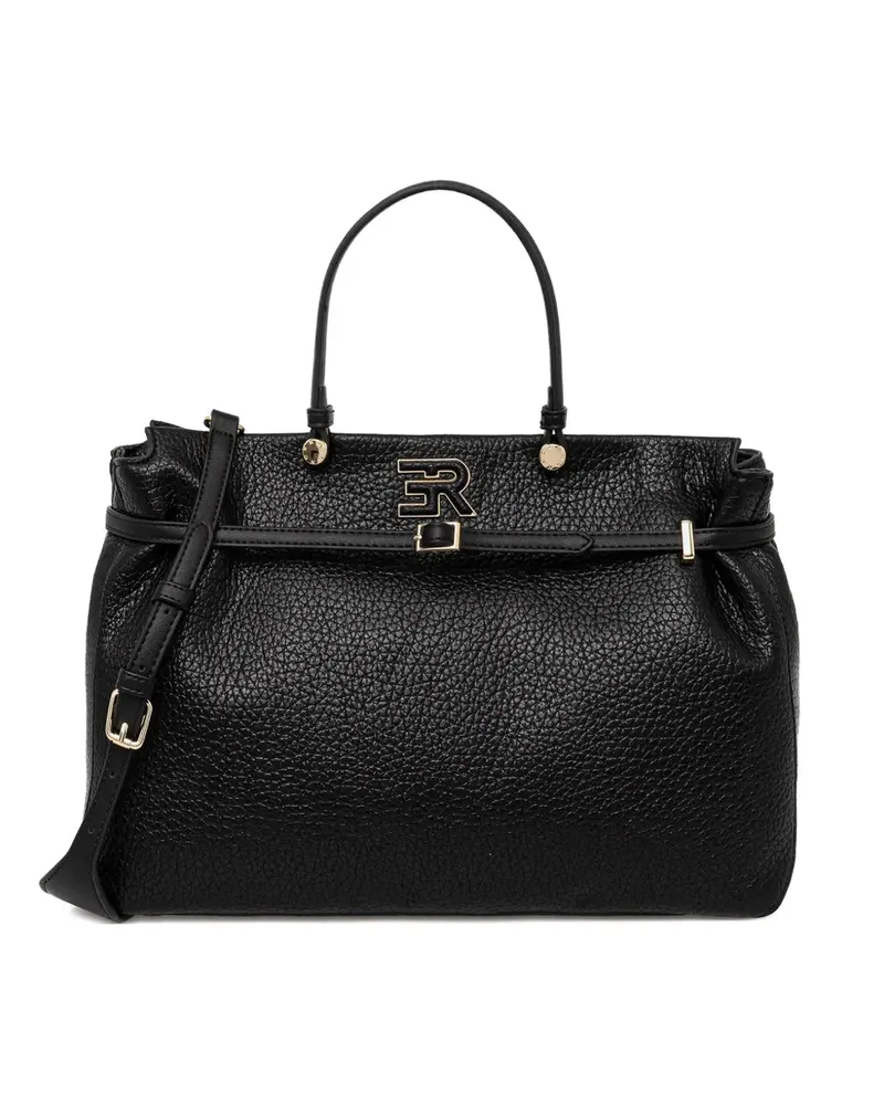 Ermanno Scervino Tote Bag mit Logo-Detail am Henkel - Schwarz Schwarz