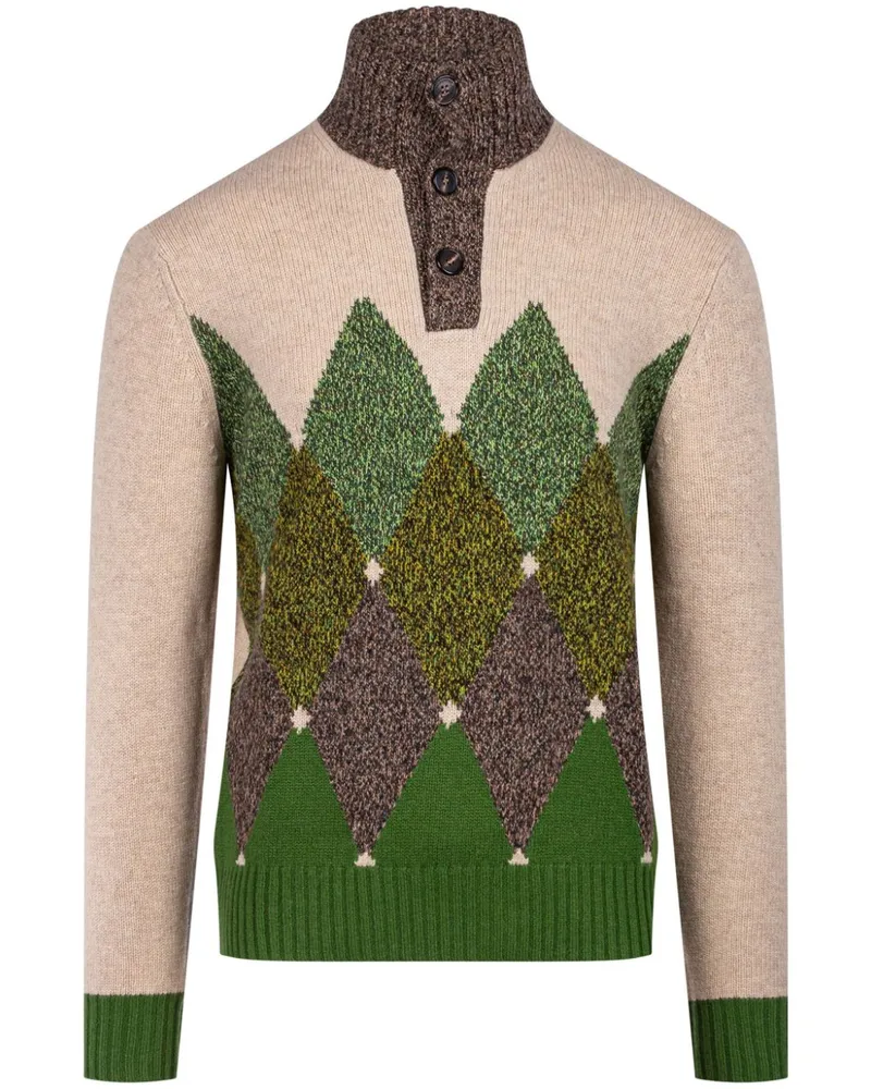 Ballantyne Sweatshirt mit Stehkragen - Nude Nude
