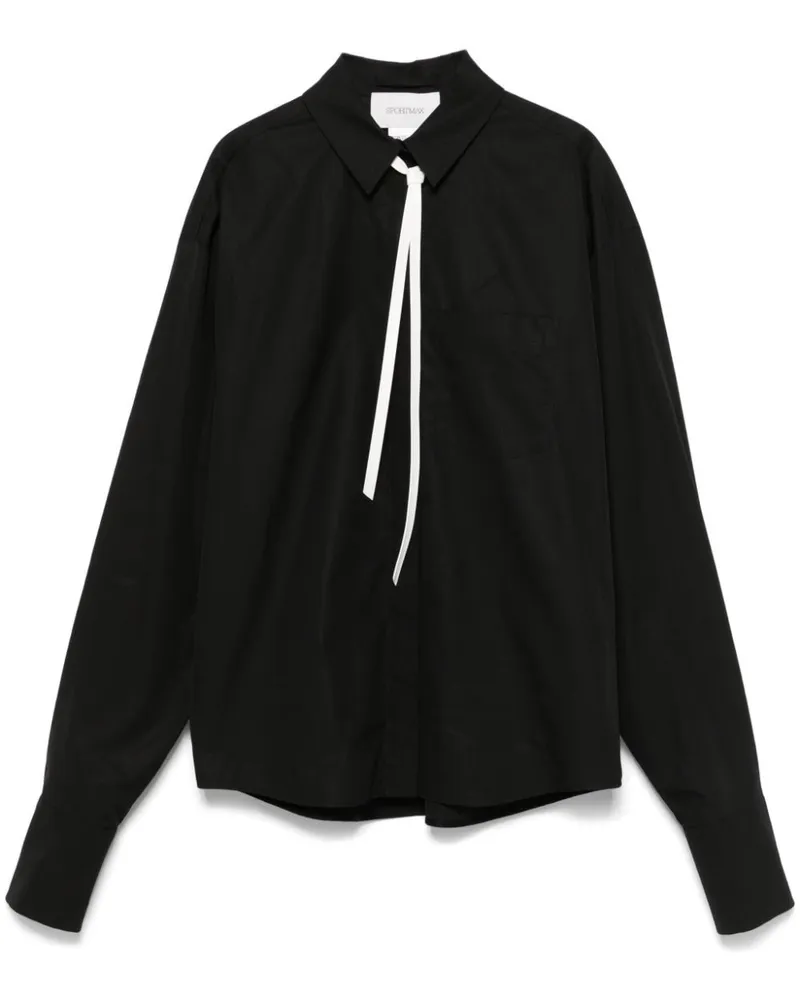 SPORTMAX Gesso Hemd - Schwarz Schwarz