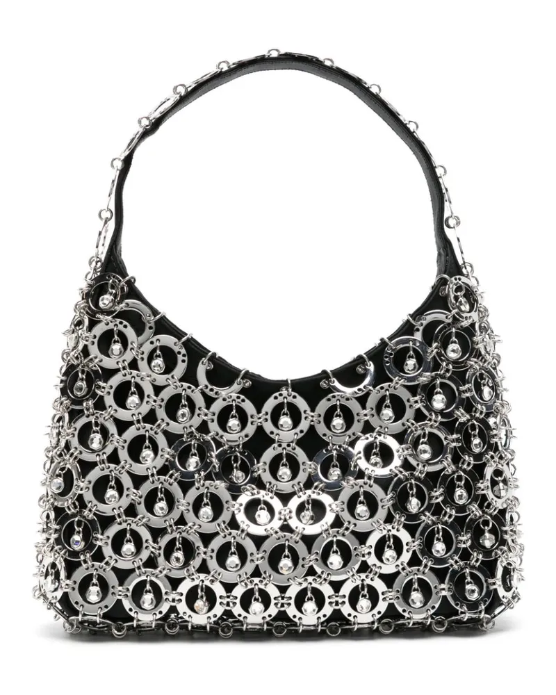 Paco Rabanne Schultertasche mit Kettengeflecht - Schwarz Schwarz