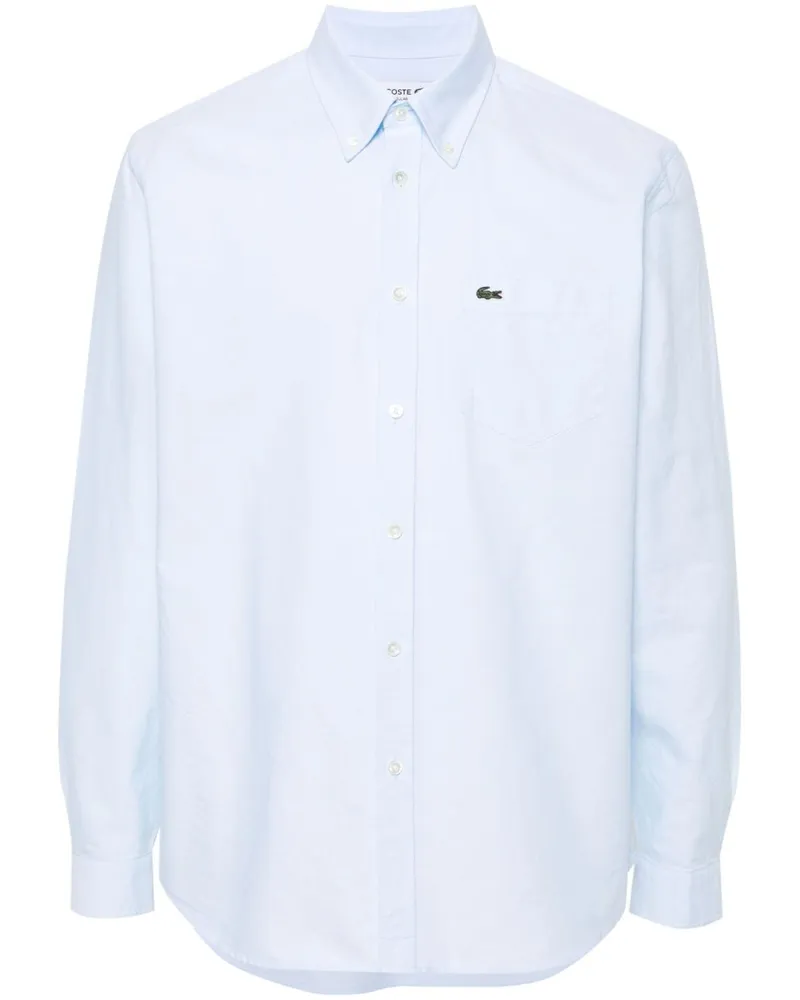 Lacoste Hemd mit Logo-Patch - Blau Blau