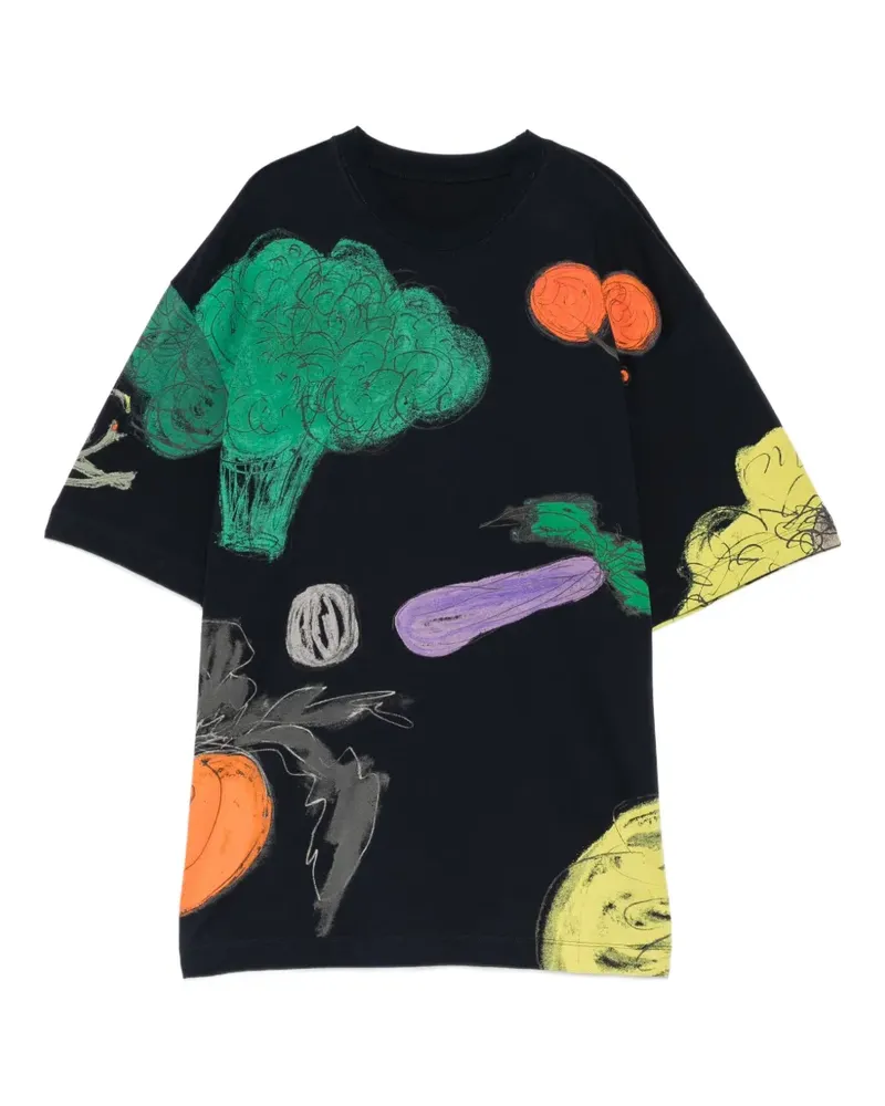 JNBY T-Shirt mit Gemüse-Print - Schwarz Schwarz
