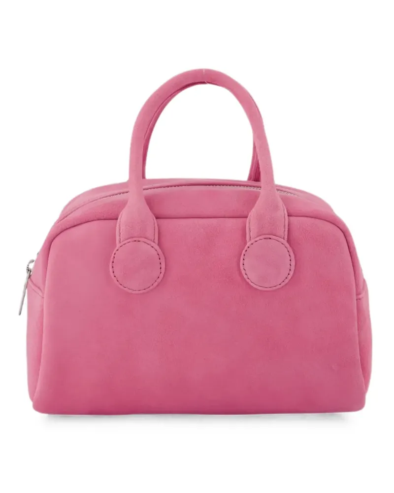 Marge Sherwood Soft Bowling suede tote bag - Rosa Rosa