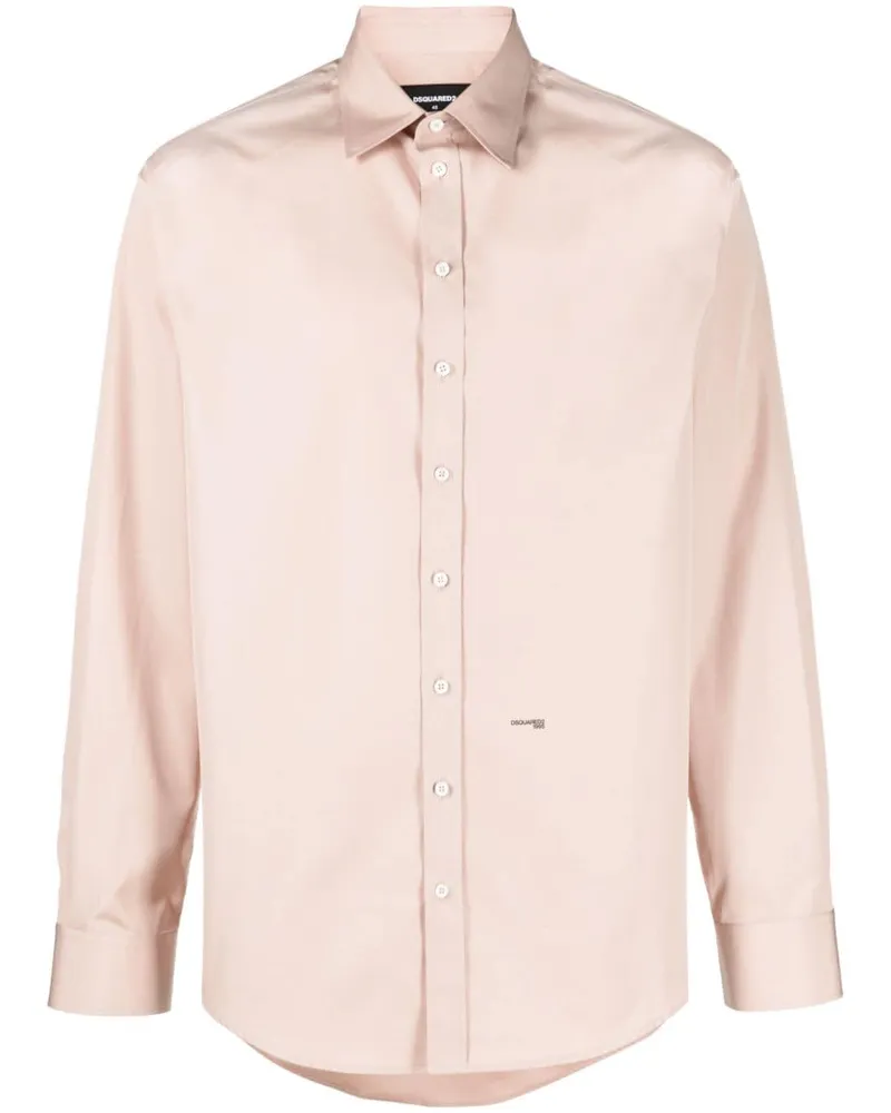 Dsquared2 Hemd mit Logo-Print - Rosa Rosa