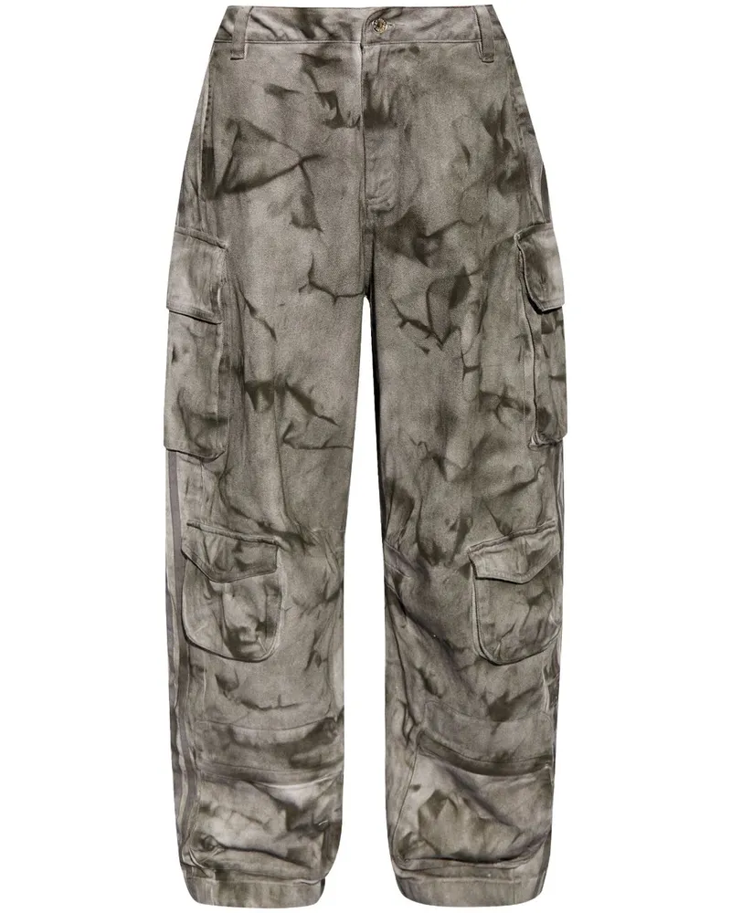 adidas Cargohose mit Camouflage-Print - Grau Grau