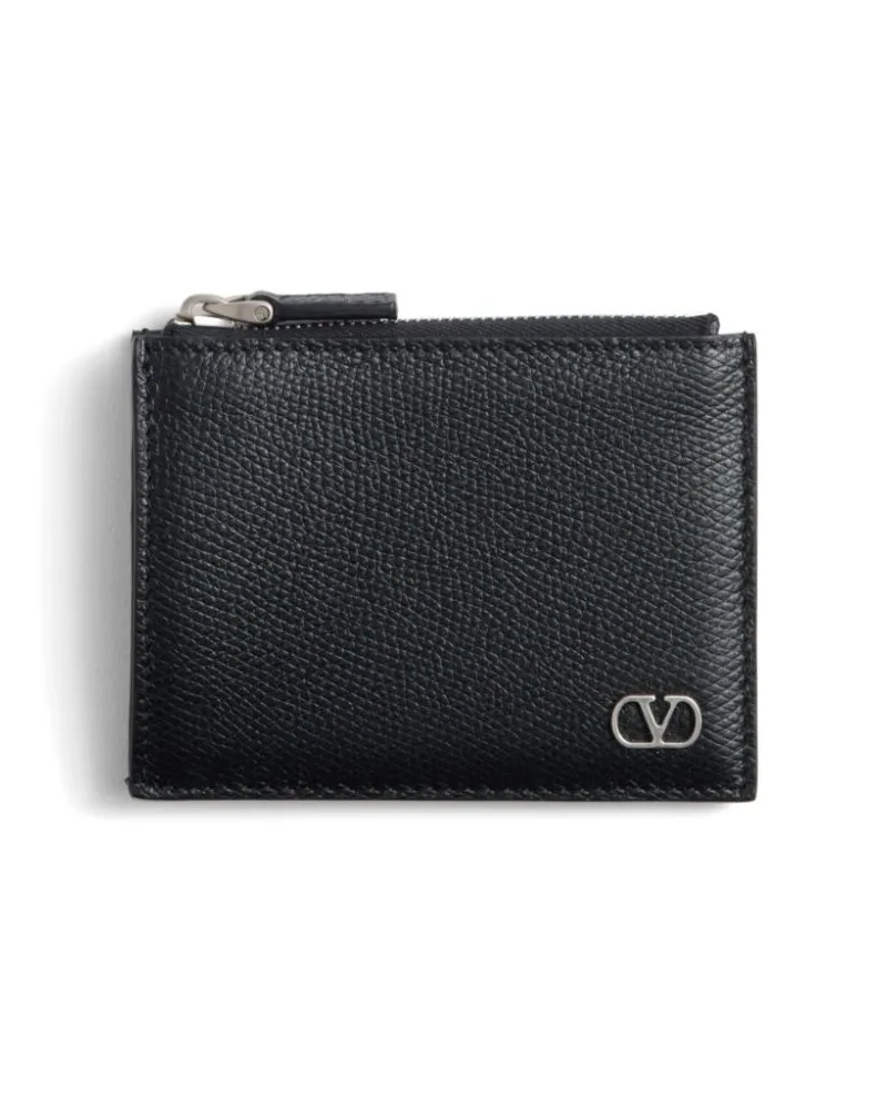 Valentino Garavani VLogo Signature Portemonnaie - Schwarz Schwarz