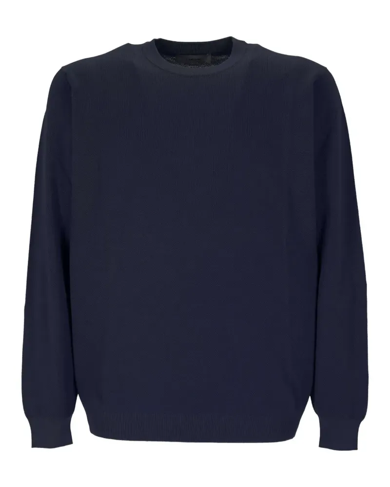 LARDINI textured-knit sweater - Blau Blau
