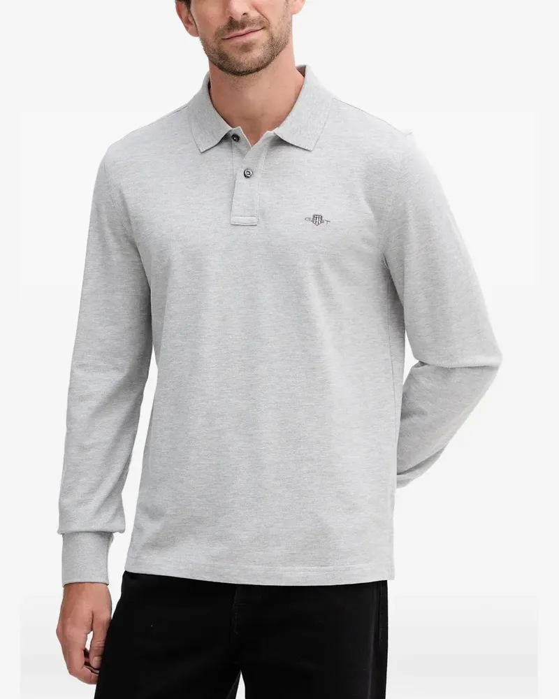 Gant long-sleeve polo shirt - Grau Grau