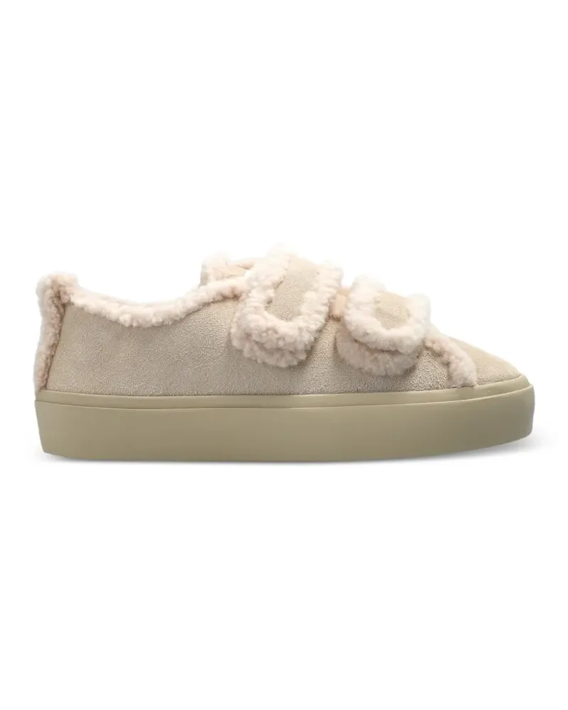 INUIKII Shearlin Low Sneakers mit Klettverschluss - Nude Nude
