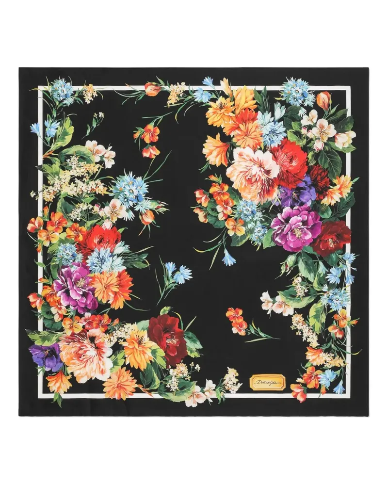 Dolce & Gabbana Schal aus Seide - Schwarz Schwarz