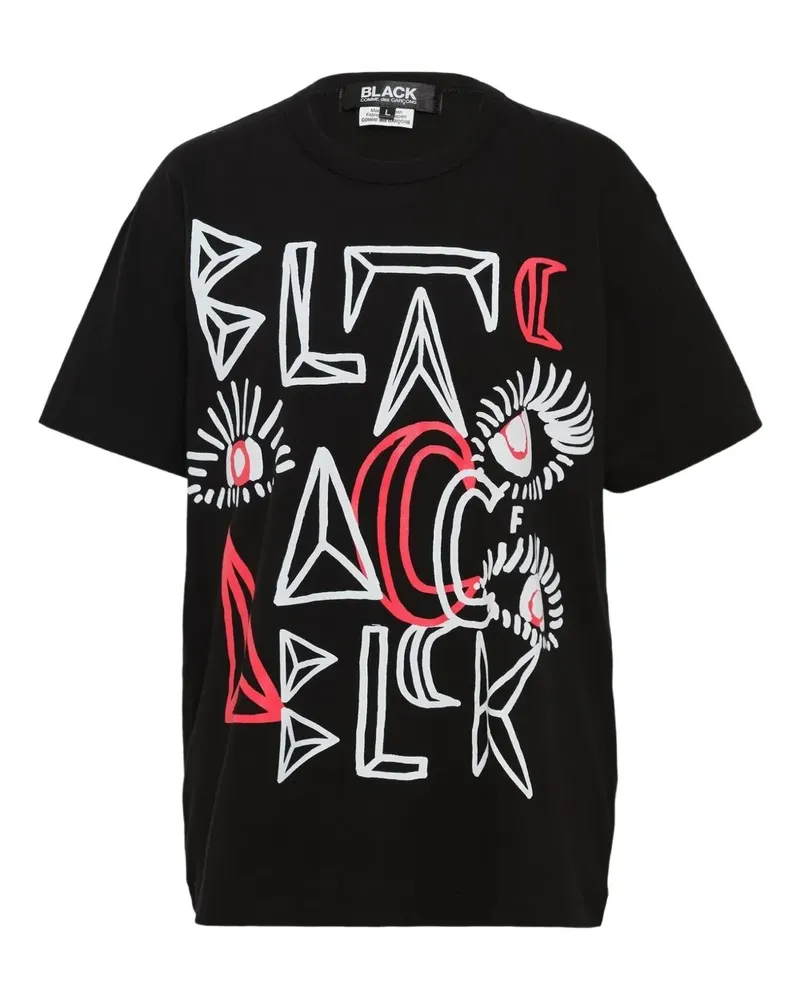 Comme des Garçons T-Shirt mit grafischem Print - Schwarz Schwarz