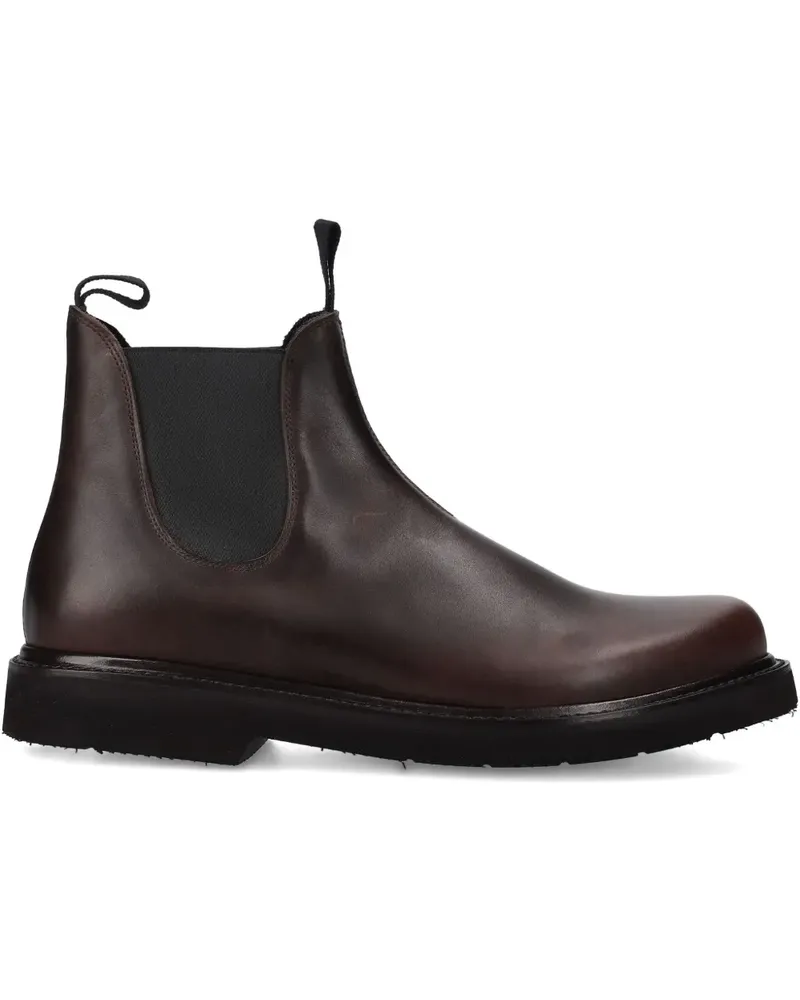 Premiata leather Chelsea boots - Braun Braun