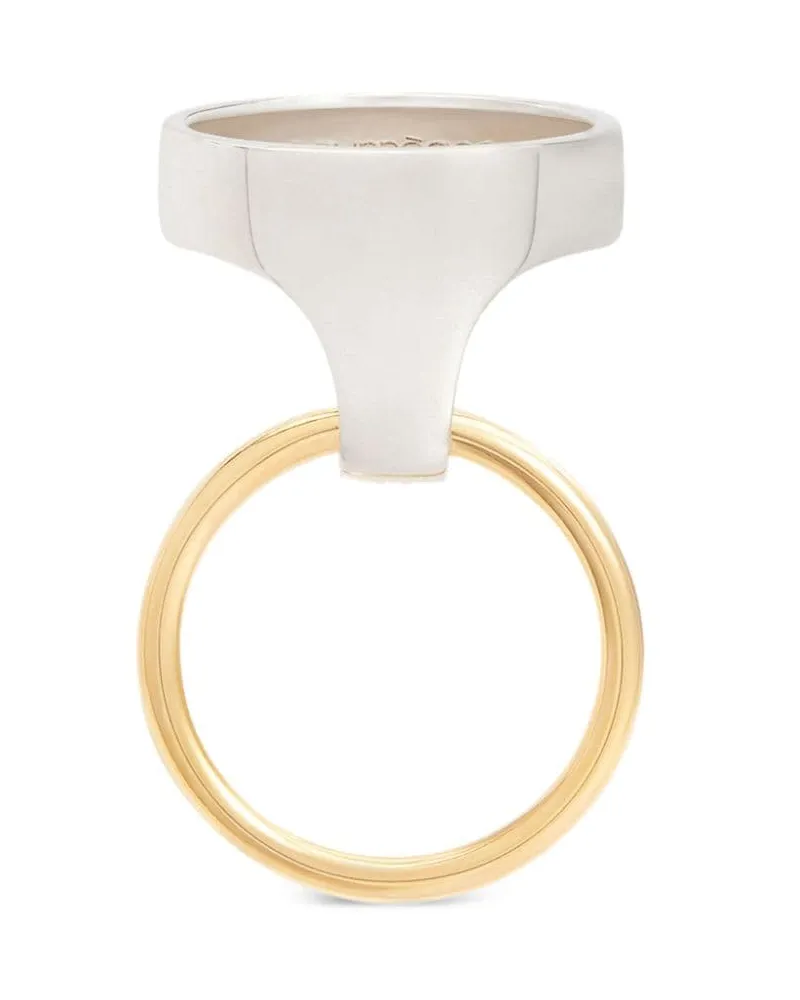 Courrèges Geometrischer Holy Ring - Silber Silber
