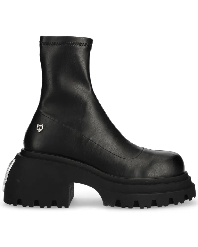 Naked Wolfe Secret Stiefel - Schwarz Schwarz