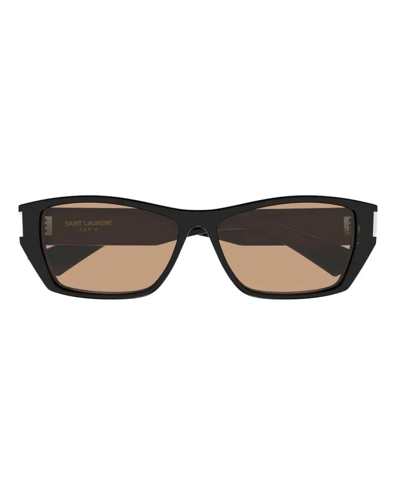 Saint Laurent SL 928 Sonnenbrille mit eckigem Gestell - Schwarz Schwarz