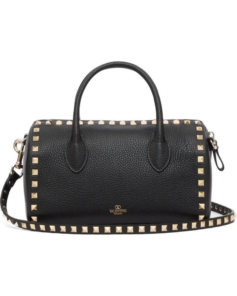 Valentino Garavani Rockstud grainy calfskin handbag - Schwarz Schwarz
