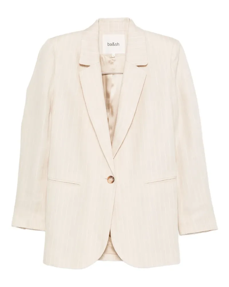 ba&sh Poy Blazer mit Nadelstreifen - Nude Nude