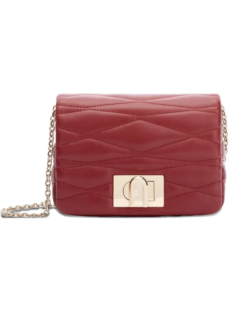 Furla Mini Mala Umhängetasche mit Steppung - Rot Rot