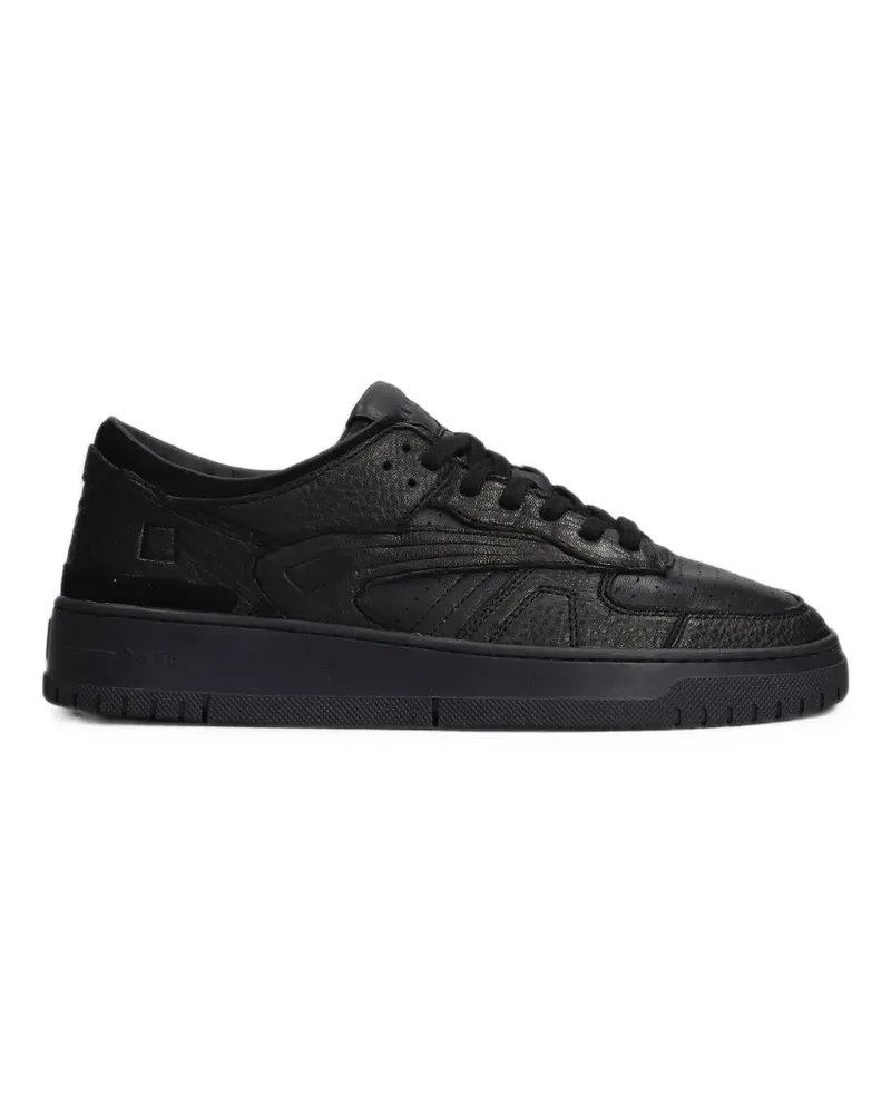 D.A.T.E. Torneo Sneakers mit Einsätzen - Schwarz Schwarz