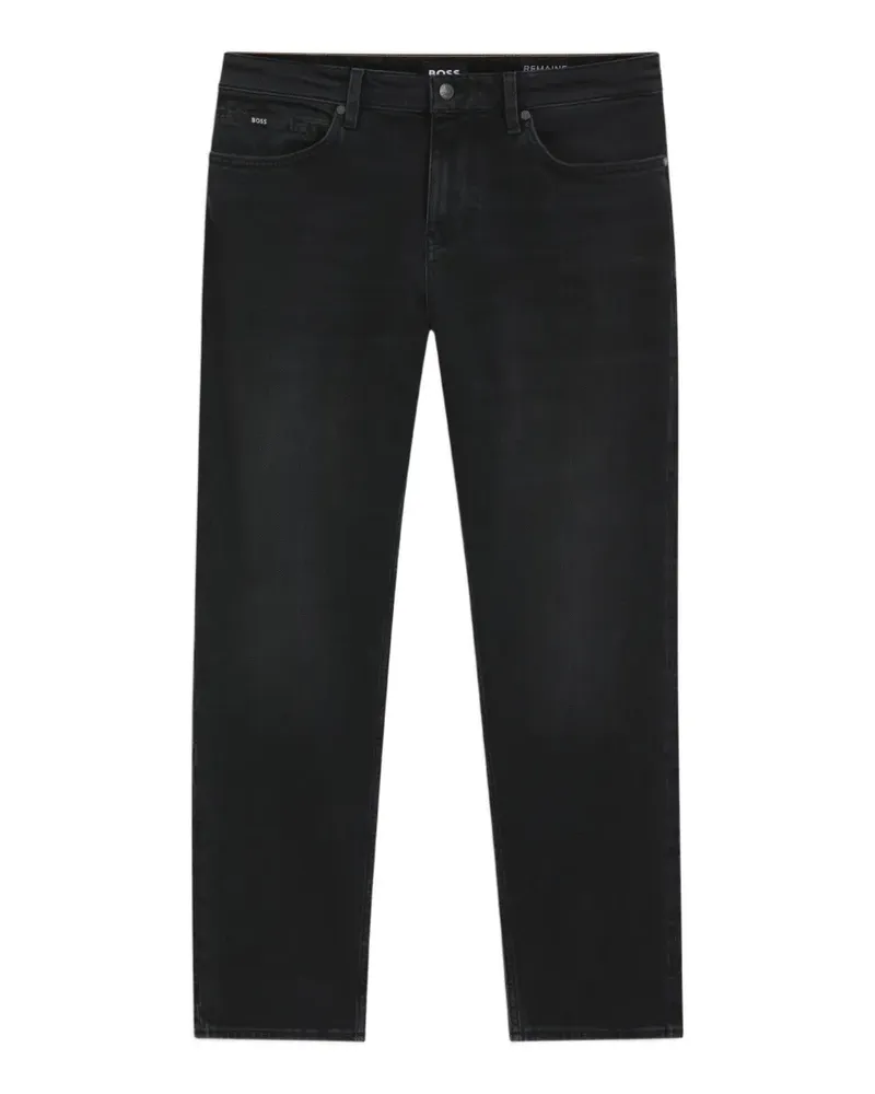 HUGO BOSS Tapered-Jeans aus Baumwollstretch - Schwarz Schwarz