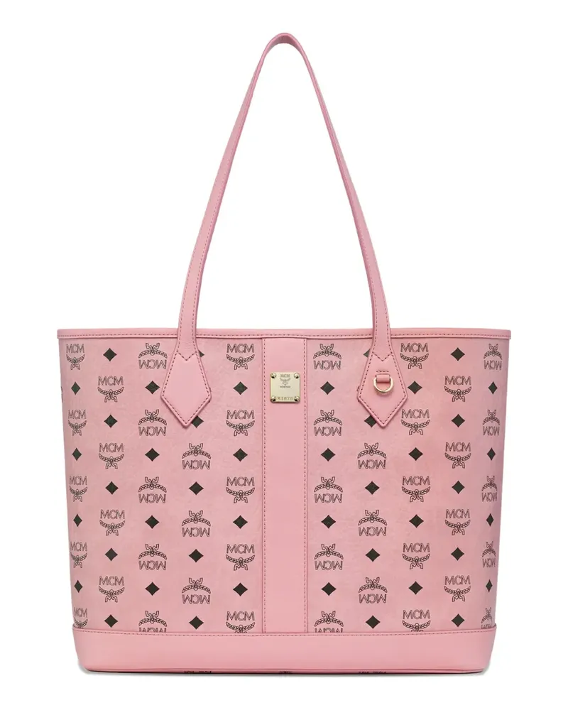 MCM medium monogram-print tote bag - Rosa Rosa