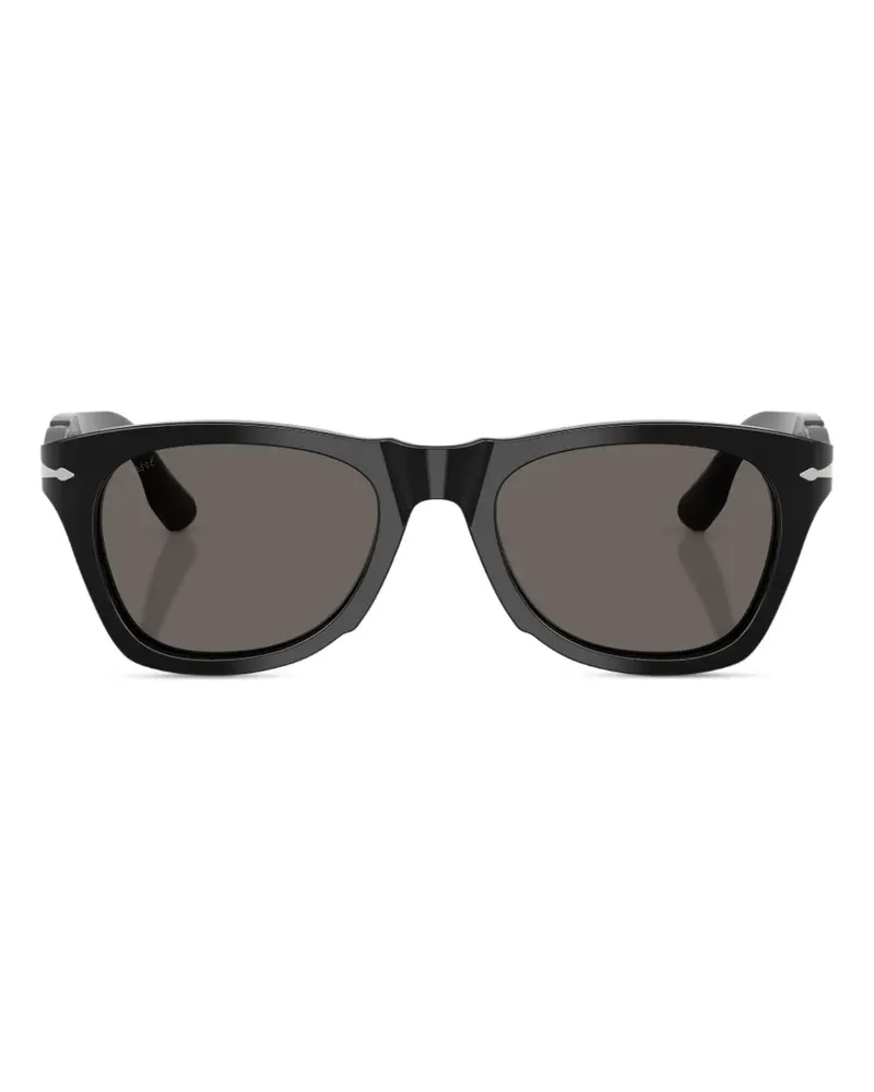 Persol Sonnenbrille mit eckigem Gestell - Schwarz Schwarz