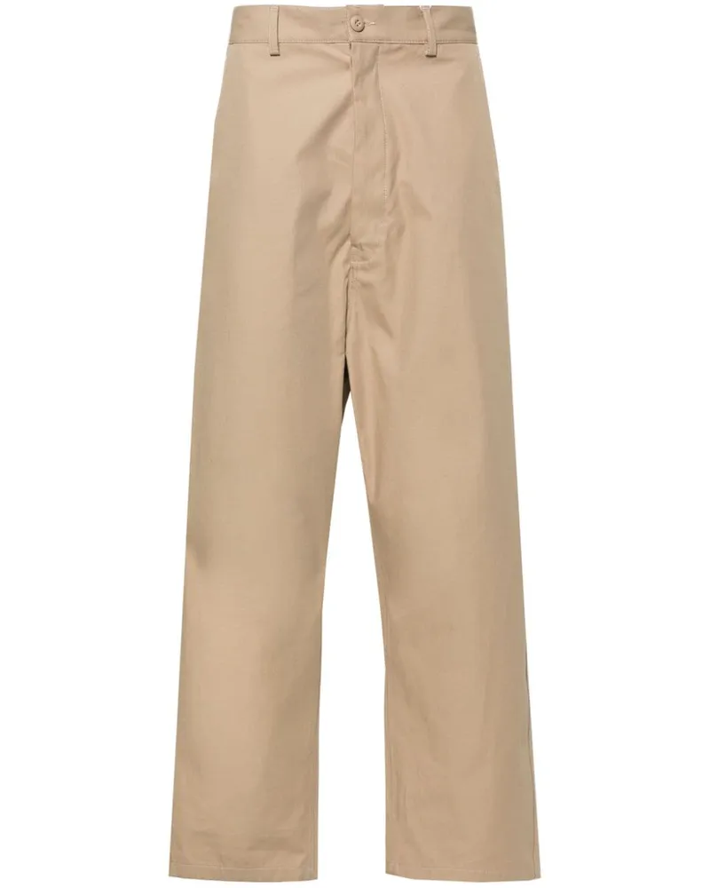 Maison Margiela Halbhohe Straight-Leg-Hose - Nude Nude