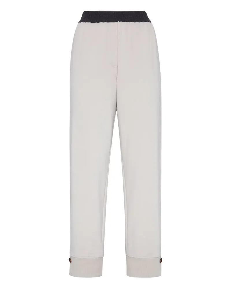 Brunello Cucinelli Jogginghose mit Knopfmanschetten - Nude Nude